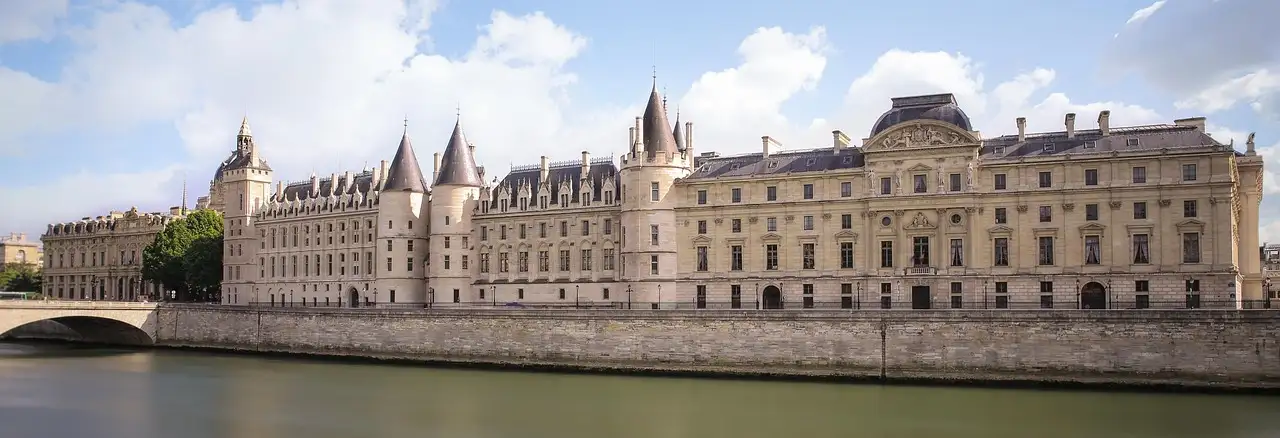The Conciergerie and its towers on the bank of the Seine