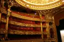 The red and gold boxes of the Palais Garnier auditorium