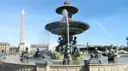 The fountain and obelisk on Place de la Concorde