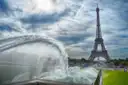 Trocadero fountains eiffel tower